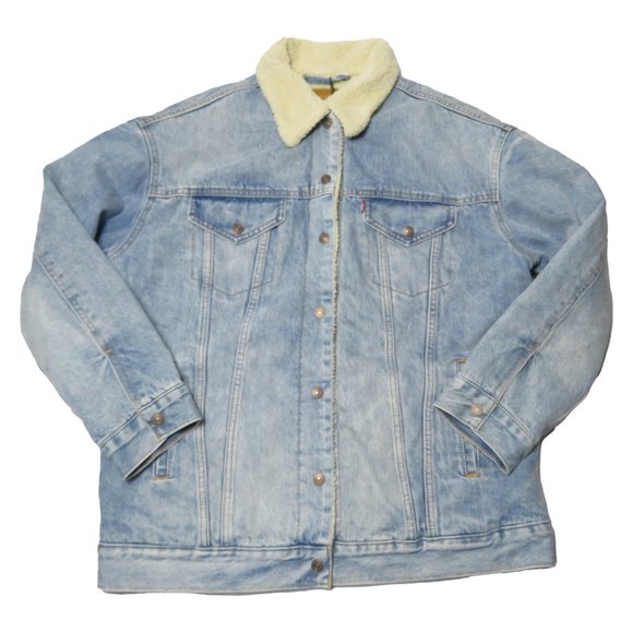 Levi's Baggy Sherpa Denim Trucker Jacket - Picture 4 of 4